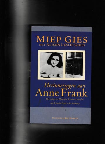 HERINNERINGEN AAN ANNE FRANK 9789035116559 M. Gies, Verzenden, Zo goed als nieuw, M. Gies