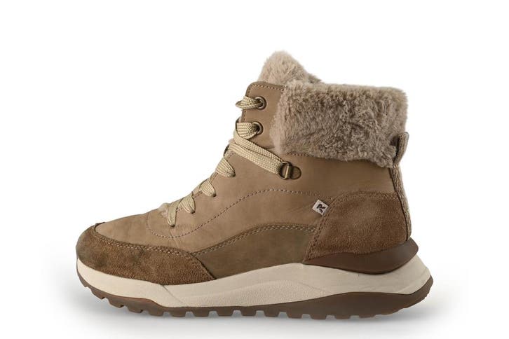 Rieker Veterboots in maat 38 Beige, Kleding | Dames, Schoenen, Beige, Gedragen, Overige typen, Verzenden