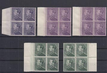België 1936 - Prachtig lot Poortman - OBP : 429/435 + enkele, Gestempeld