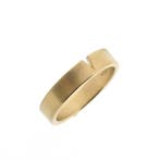 Gouden gematteerde ring; Niessing, Handtassen en Accessoires, Ringen, Gebruikt, Overige kleuren, 20 of groter, Heer