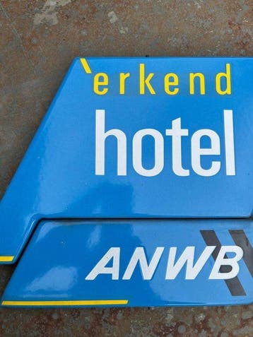 ANWB - hôtel reconnu par lANWB - Enseigne en émail - Émail,