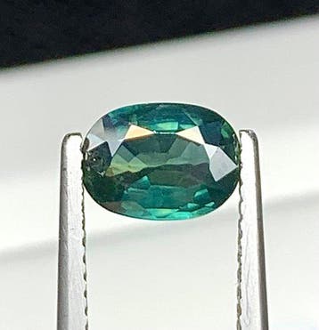Zonder minimumprijs - 1 pcs Blauw, Groen Saffier - 1.46 ct -, Nieuw