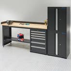 Datona Werkbank 200 cm 2 kast deuren 1 kast lades bamboe -, Doe-het-zelf en Bouw, Ophalen of Verzenden, Nieuw