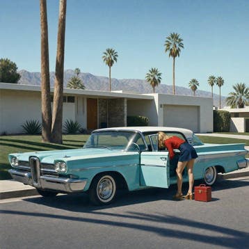 Le Yack - Palm Springs Departure — The Turquoise Edsel -