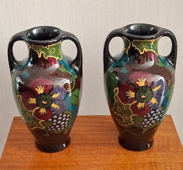 Flora Gouda - Vase (2) - Céramique - Décor « Iris »