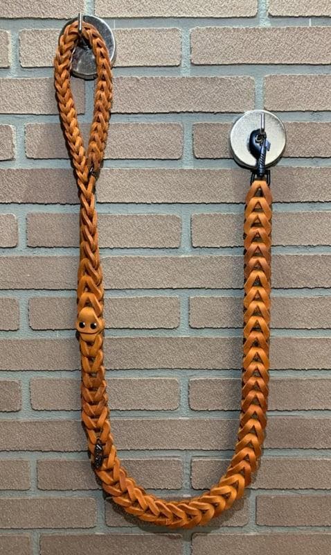 Lederen honden riem Orange, Auto-onderdelen, Overige Auto-onderdelen, Nieuw, Ophalen of Verzenden