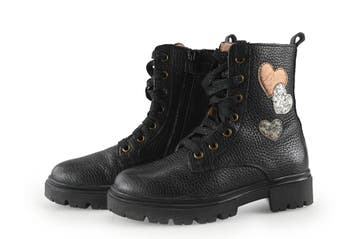 IK-KE Veterboots Meisjes in maat 30 Zwart, Verzenden, Jongen of Meisje, IK-KE, Schoenen