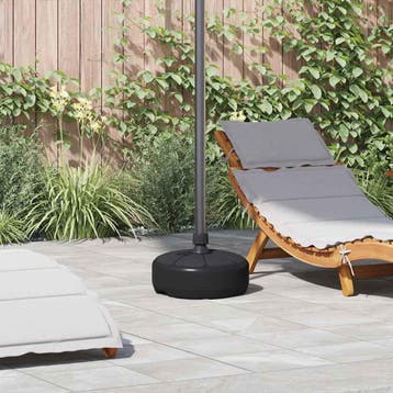 vidaXL Parasolvoet gevuld met zand/water 15 L zwart, Verzenden, Nieuw