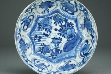 Kraak-ware dish - Porselein - *Duck* - China - Wanli