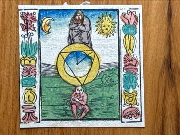 WORLD - Allegorische kaart van de wereld; Johann Grüninger, Nieuw