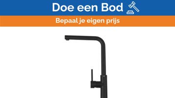 Bieden: RAF KT18.4NPVD Kitchen Mixer Water Tab Matt Black, Ophalen of Verzenden