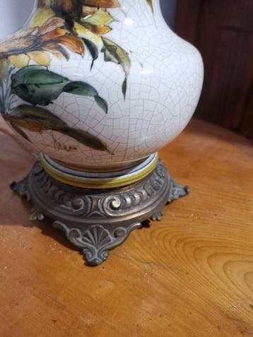 Tafellamp - Porselein, Glas, Metaal, Antiek en Kunst