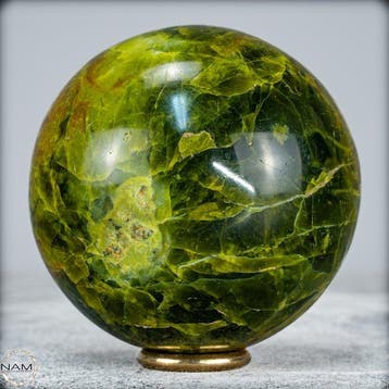 Zeldzame natuurlijke agaat & groene opaal Sphere- 644.15 g