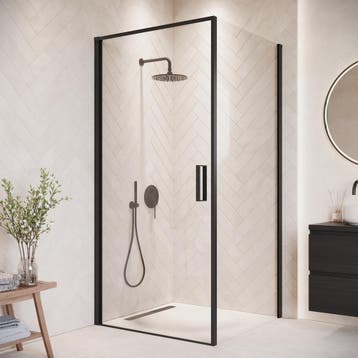 Douchecabine Alava 100 x 100 x 190 cm Zwart, Verzenden