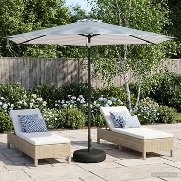 vidaXL Tuinhaard met LED-verlichting en basis 300 x 300 cm, Verzenden, Nieuw