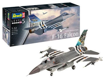 Revell 03802 50th Anniversary F-16 Falcon Bouwpakket Schaal, Verzenden, Nieuw, Overige merken