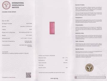 Sans prix de réserve - 1 pcs Rouge, Violet Rubis - 0.37 ct -, Bijoux, Sacs & Beauté