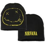 Nirvana Smiley Band Logo Beanie Muts - Officiële Merchandise, Cd's en Dvd's, Nieuw in verpakking