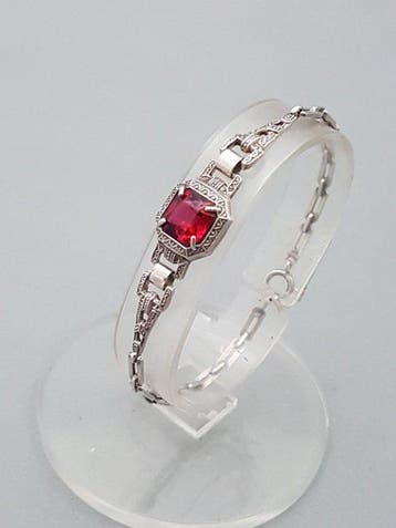 Argent, Art déco - Bracelet