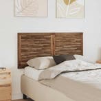 vidaXL Hoofdbord Wandgemonteerd Naturel 120 cm Massief, Verzenden, Nieuw