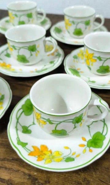 Villeroy & Boch - Tasse et soucoupe (12) - Geranium -