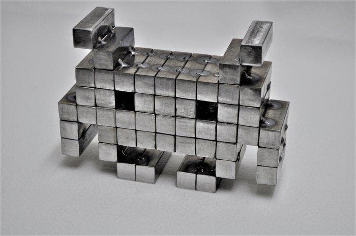 Hurjui (1977) - Full Metal Space Invader, Antiquités & Art, Art | Peinture | Moderne