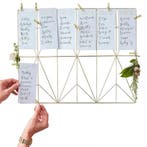 Wanddecoratie Tafelplan Frame 42 delig, Verzenden, Nieuw