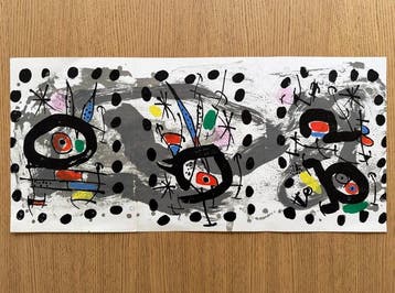 Joan Miro (1893-1983) - Oiseau solaire, oiseau lunaire,