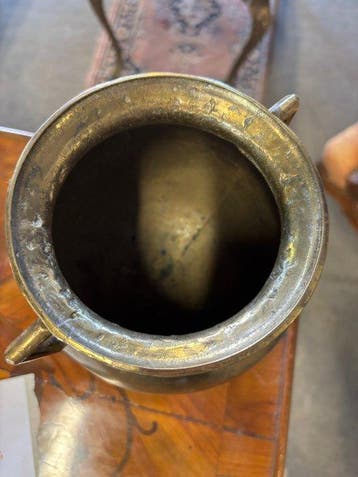 Pot - Verguld messing - Cachepot van messing