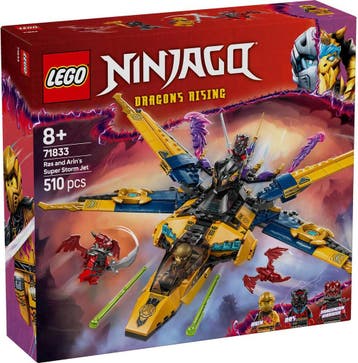 LEGO NINJAGO Ras en Arins superstormvliegtuig - 71833, Kinderen en Baby's, Verzenden, Nieuw, Lego