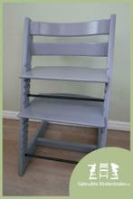 Stokke Tripp Trapp storm hazy grey taupe grijs gris, Verzenden, Zo goed als nieuw, Meegroeistoel, Stoelverkleiner
