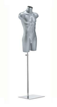 *TIP*  Italiaanse heren torso's in grijs op zware chro, Ophalen of Verzenden