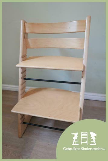 Stokke Tripp Trapp hêtre cerises noyer beuken kersen walnoot, Verzenden, Zo goed als nieuw, Meegroeistoel, Stoelverkleiner