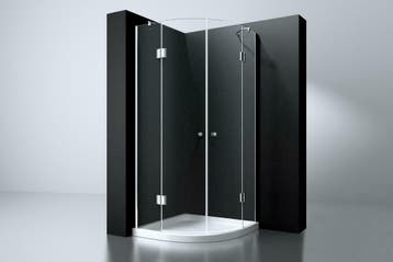 Erico 1/4 rond cabine met 2 deuren 90x90x192cm NANO glas 8mm, Ophalen of Verzenden, Nieuw