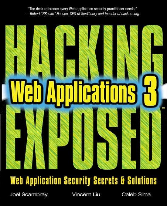 Hacking Exposed Web Applications 3rd 9780071740647, Livres, Langue | Anglais, Envoi