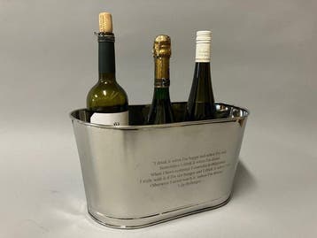 Refroidisseur à vin - avec texte gravé de Lily Bollinger et