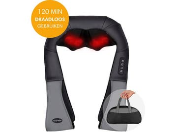 Lifeproducts Shiatsu Massagekussen - Draadloos, Verzenden, Nieuw