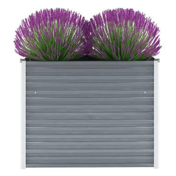 vidaXL Plantenbak verhoogd 100x40x77 cm gegalvaniseerd staal, Verzenden
