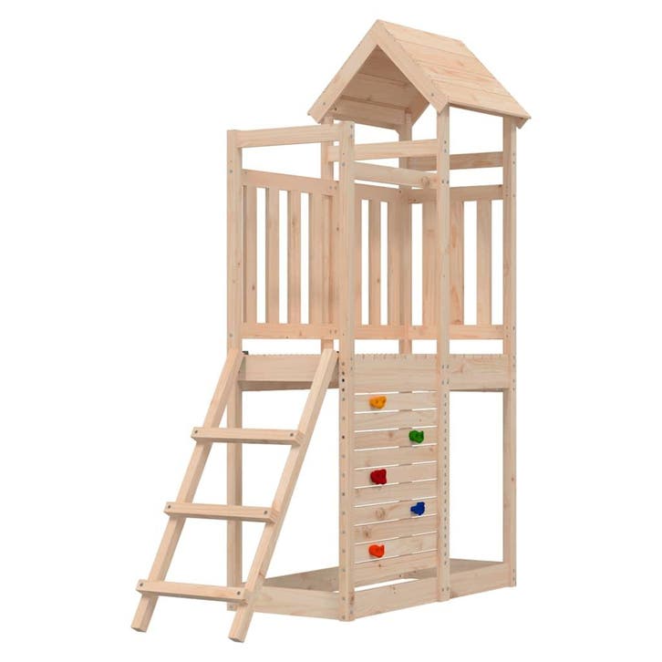 Speeltoren grenenhout: 35% korting, tweede kansje!, Kinderen en Baby's, Speelgoed | Buiten | Speelhuisjes, Zo goed als nieuw, Hout