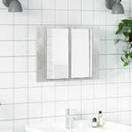 vidaXL Badkamerkast met spiegel en LED 60x12x45 cm acryl, Verzenden