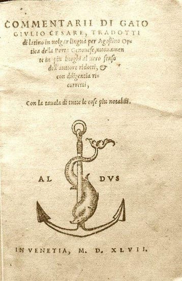 Cesare Caio Giulio. - Commentarii di C. Giulio Caesare -