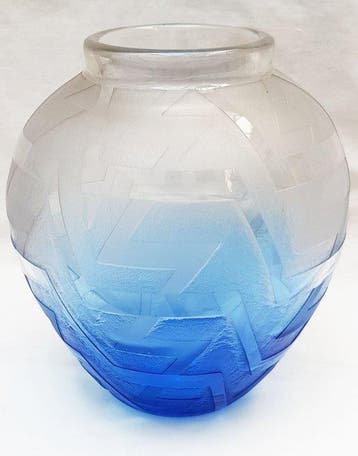 Schneider - Vaas - Diep uitgeëtst glas
