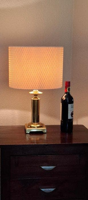 Lampe de table - Laiton - Capuche incluse