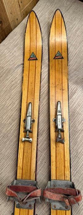 Vintage Holzski 117 cm – originale Retro Ski mit