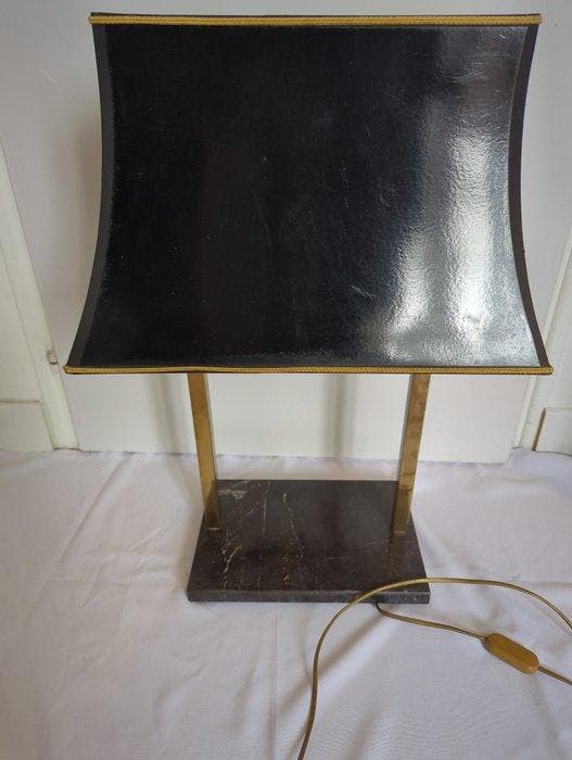 Lampe de bureau - Laiton, Marbre, Antiquités & Art, Curiosités & Brocante