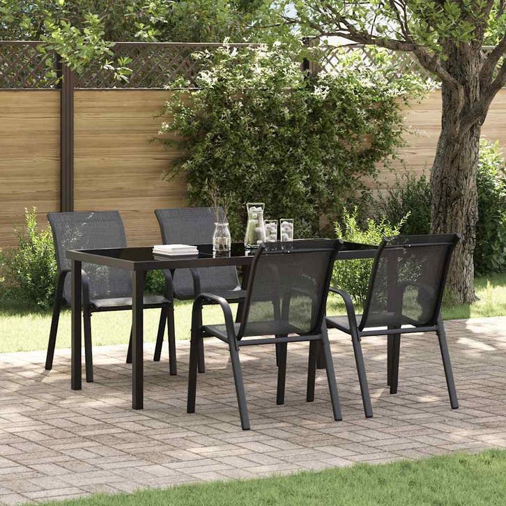 Stapelbare stoelen | Tweede kansje | OP = OP (tuinstoelen), Tuin en Terras, Tuinstoelen, Stapelbaar, Zo goed als nieuw, Textileen
