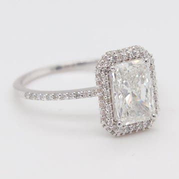 Zonder minimumprijs - Ring - 14 karaat Witgoud - 2.12ct. tw., Nieuw