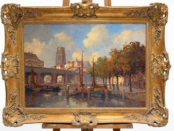 Jan Knikker Junior (1911-1990) - Schepen en Oude Boogbrug l