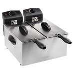 Friteuse | Elektrisch | 3+3L | 190°C | 3.6kW (2x 230V) |, Verzenden, Nieuw in verpakking