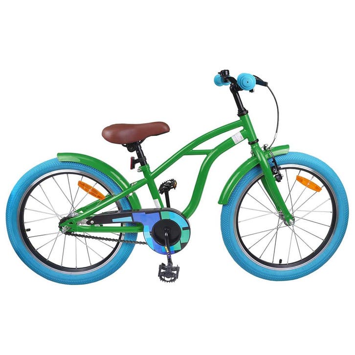 vidaXL Kinderfiets 22 Inch voor 7-12 jaar oud Groen, Vélos & Vélomoteurs, Vélos | Vélos de course, Envoi